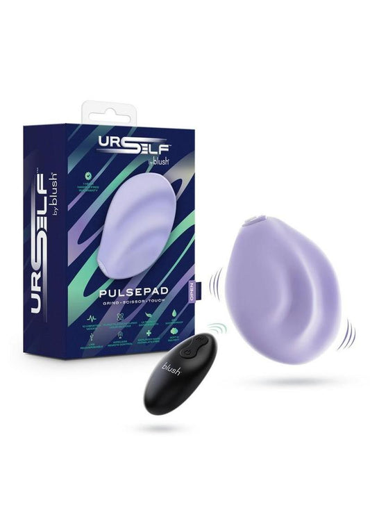Urself Pulse Pad Rechargeable Silicone Grinder with Remote - Lavender/Purple
