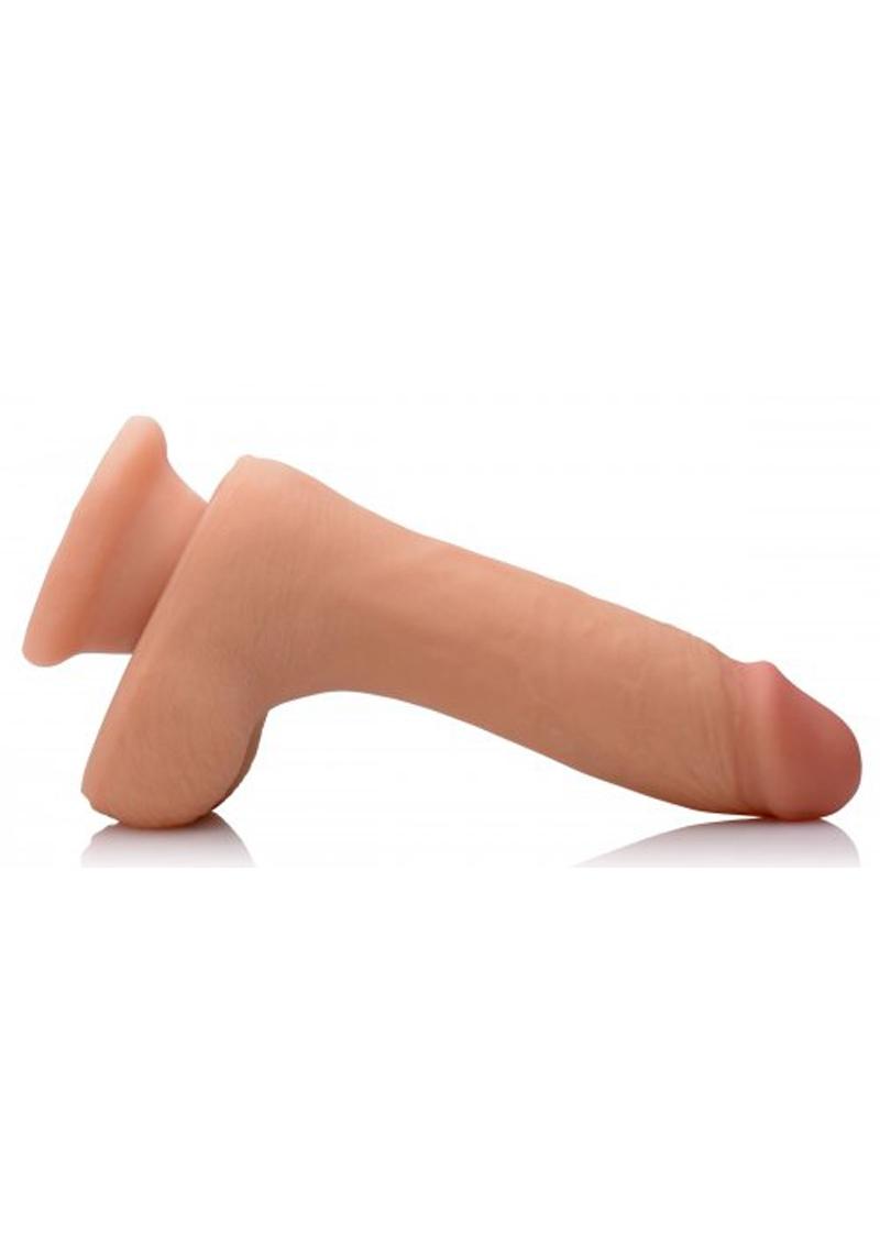 Usa Cocks Dual Density Ameriskin 7in Dildo - Vanilla