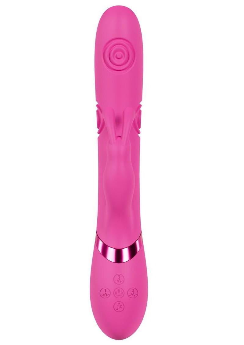 Vive Mimi 10 Function Silicone Rechargeable Triple Motor G-Spot and Tapping Rabbit Vibrator