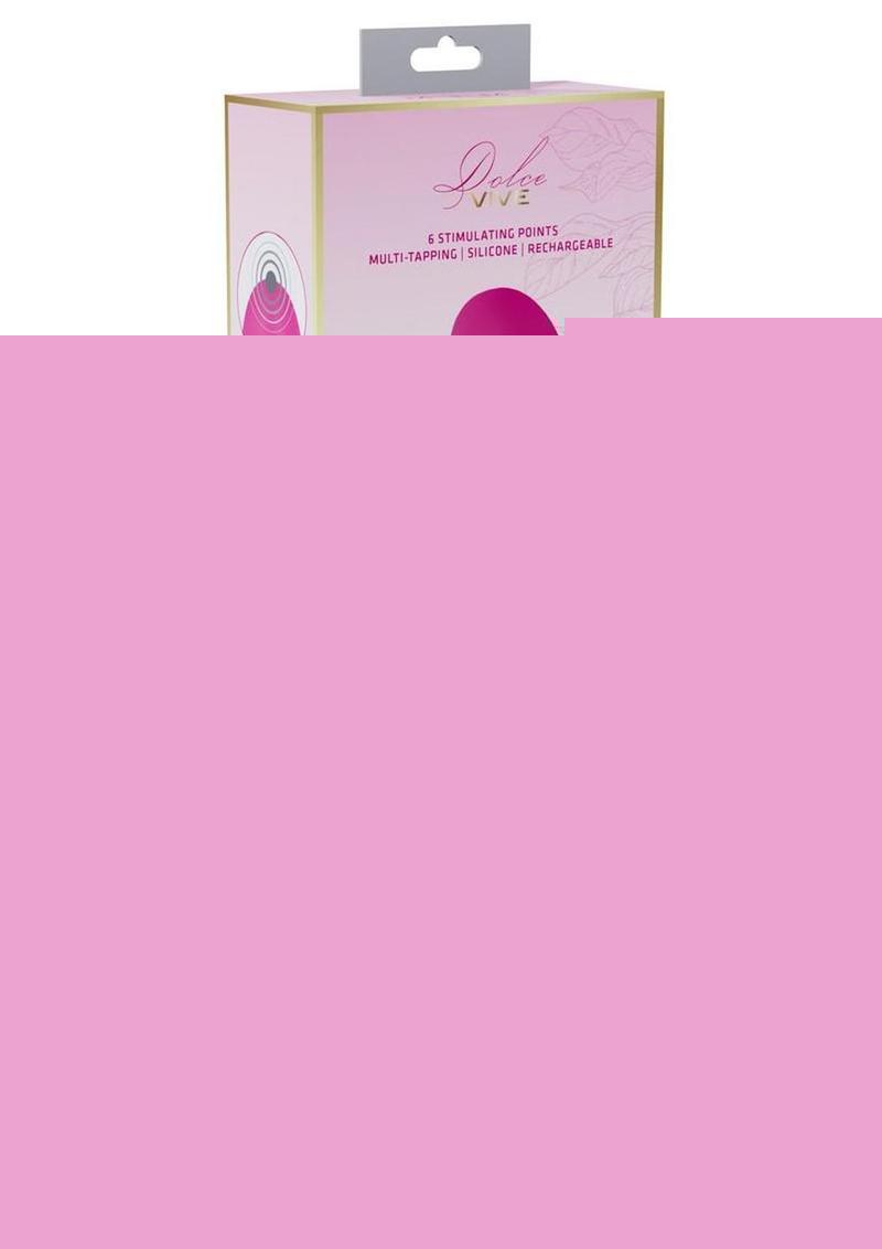 Vive Mimi 10 Function Silicone Rechargeable Triple Motor G-Spot and Tapping Rabbit Vibrator - Pink