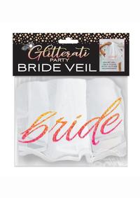 Glitterati Bride Veil - White/Rose Gold