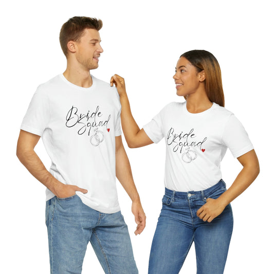 Bride Squad White Short Sleeve Tee