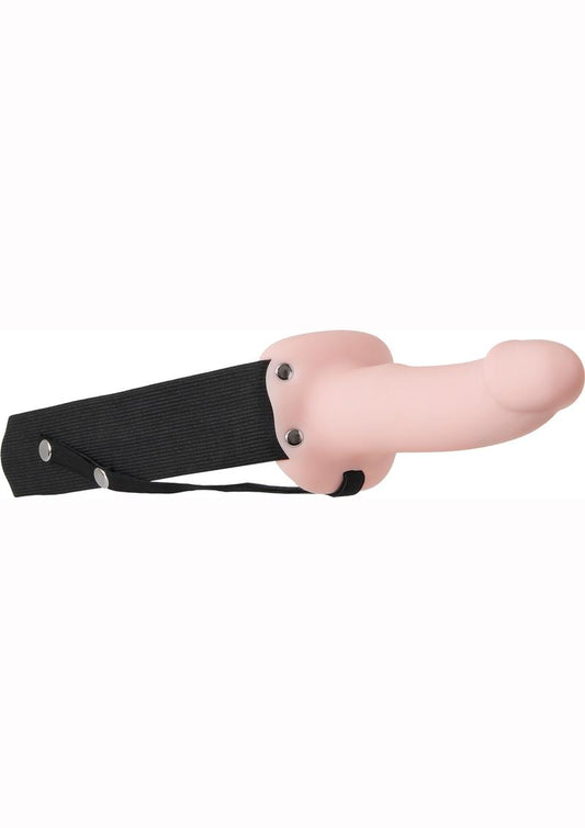 Adam and Eve - Adam's Flexskin Hollow Strap-On - Vanilla - 6in