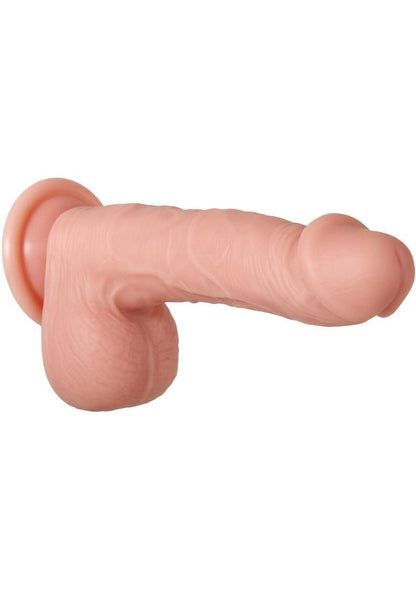 Adam and Eve - Adam's Rechargeable Silicone Warming Rotating Power Boost Dildo with Remote Control