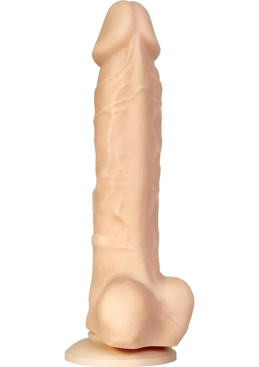 Adam and Eve - Adam's True Feel Cock XL Dual Density Dildo - Vanilla - XLarge - 10.5in