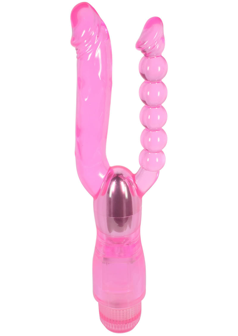 Adam and Eve Dual Pleasure Vibrator - Pink