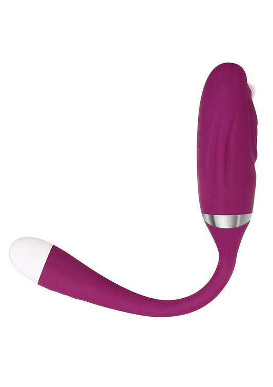 Adam and Eve - Eve's Thumping Love Button Rechargeable Silicone Bullet - Purple