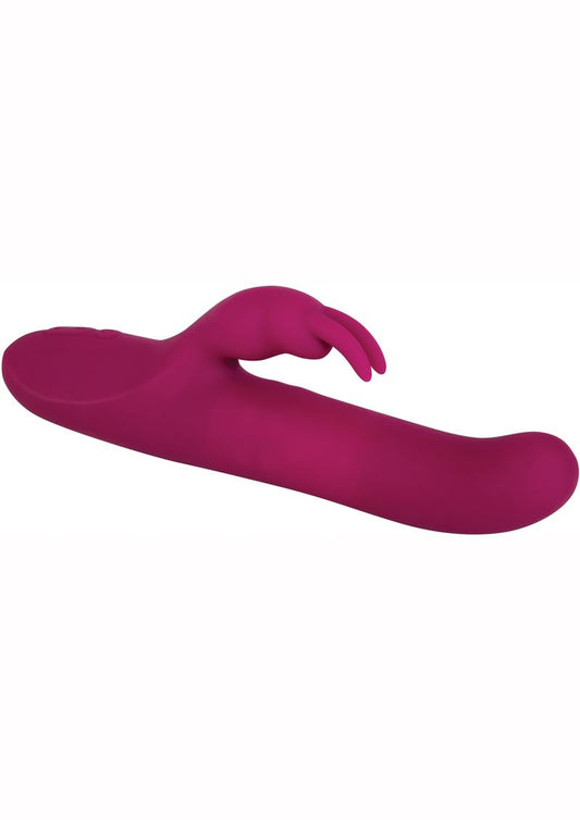 Adam and Eve - Eve's Twirling Rabbit Thruster Silicone Rechargeable Vibrator - Red