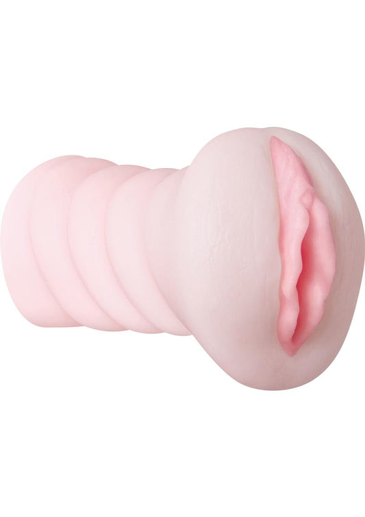 Adam and Eve Juicy Lucy Self Lubricating Textured Stroker - Flesh/Vanilla