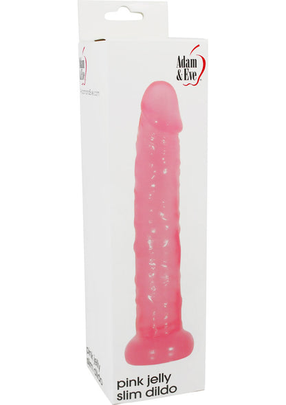 Adam and Eve Pink Jelly Slim Dildo - Pink - 5in