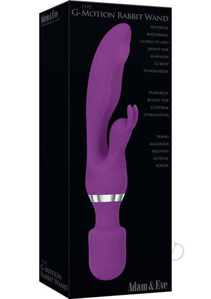 Adam and Eve The G-Motion Rabbit Wand Massager - Purple