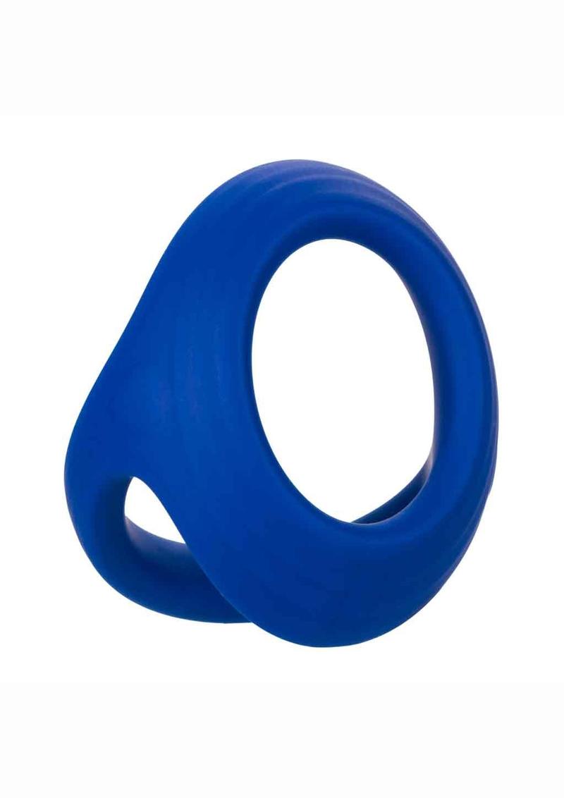 Admiral Cock and Ball Silicone Dual Ring - Blue