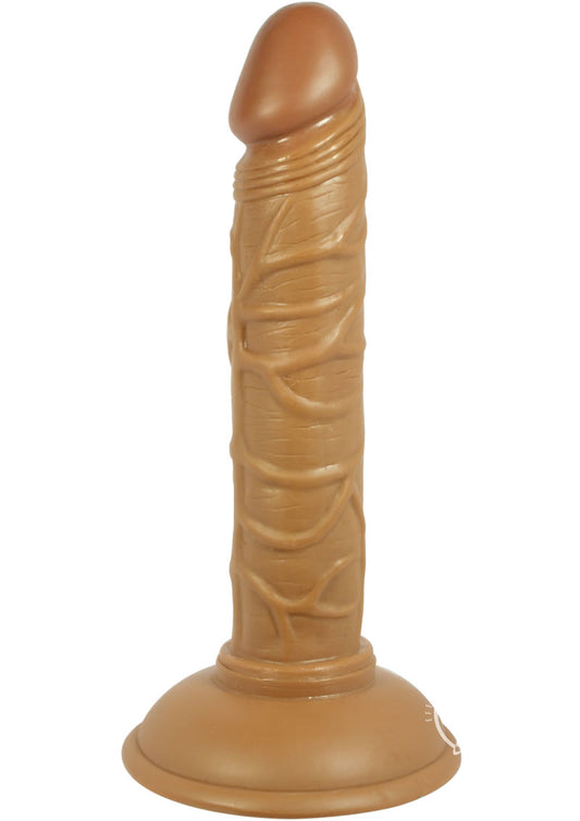 All American Mini Whoppers Straight Dildo Latin - Caramel - 5in