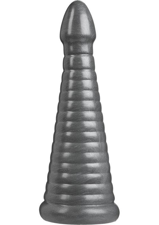 American Bombshell Rockeye Dildo - Grey/Gun Metal - 11in