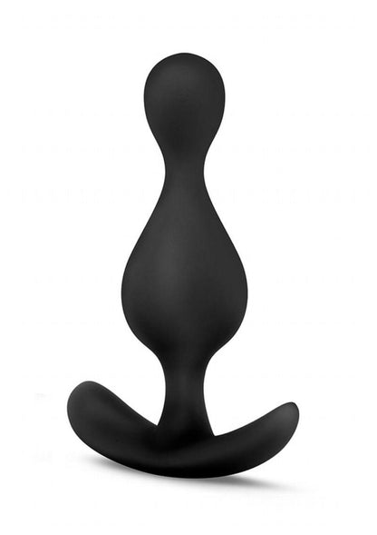 Anal Adventures Platinum Wave Silicone Butt Plug