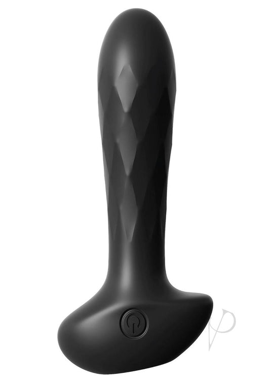 Anal Fantasy Elite Silicone Anal Teaser USB Rechargeable Waterproof Anal Plug - Black - 4.7in