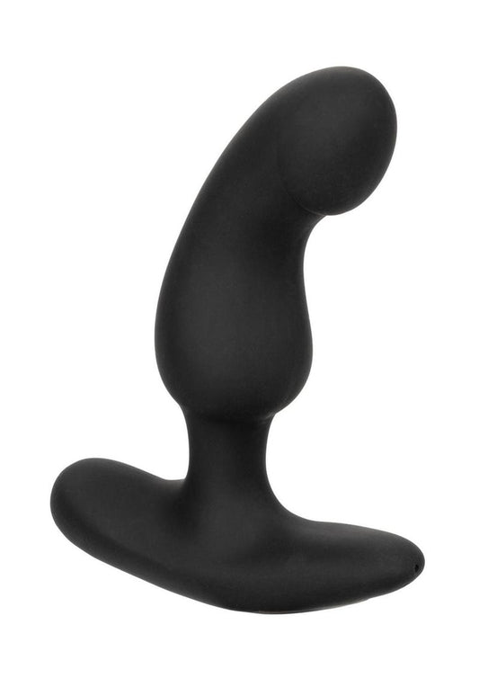 Anal Toys Rechargeable Curved Probe Silicone Anal Stimulator - Black