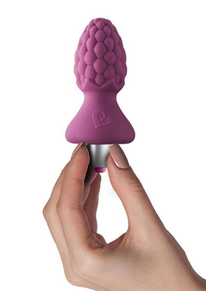 Ass Berries Raspberry Silicone Vibrator