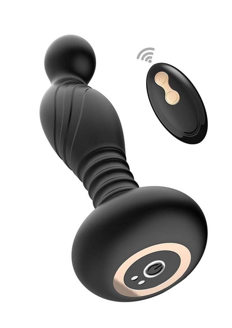 Ass-Sation Remote Vibrating Rechargeable Silicone P-Spot Plug