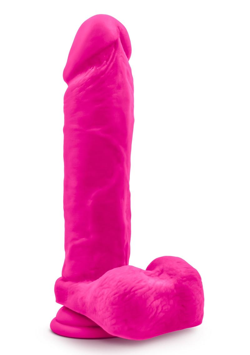 Au Naturel Bold Massive Dildo with Suction Cup - Pink - 9in