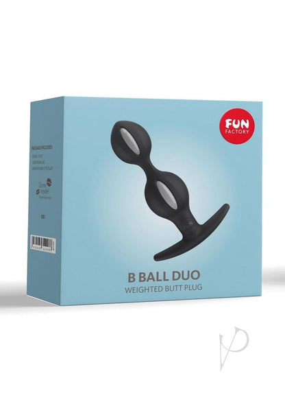 B Balls Silicone Anal Stimulator - Black/Grey