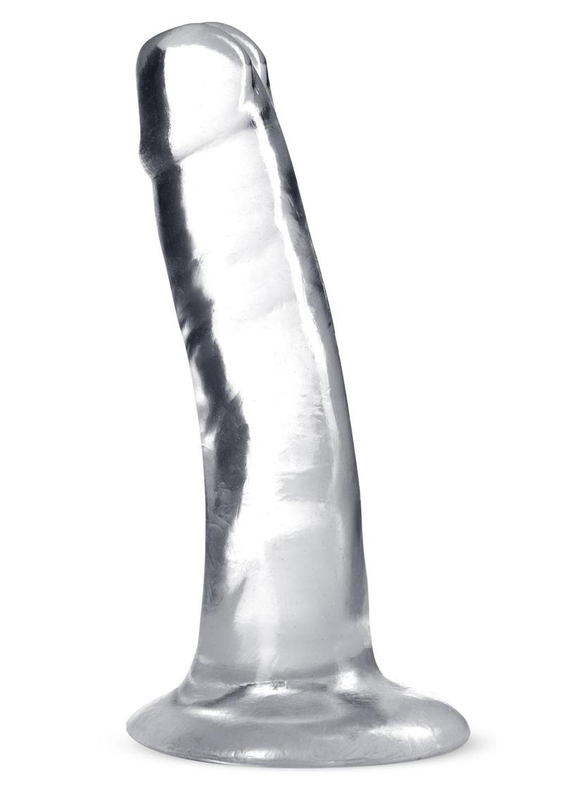 B Yours Plus Hard N' Happy Realistic Dildo - Clear - 5.5in