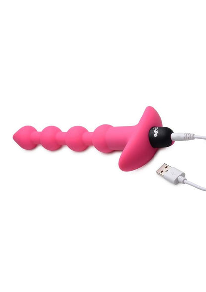 Bang! Vibrating Silicone Rechargeable Anal Beads with Remote Control