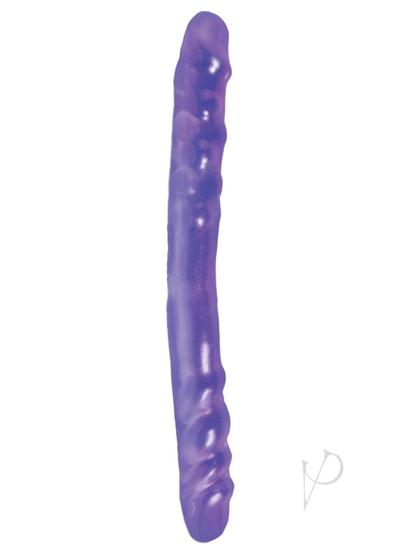 Basix Rubber Works Double Dong - Purple - 16in