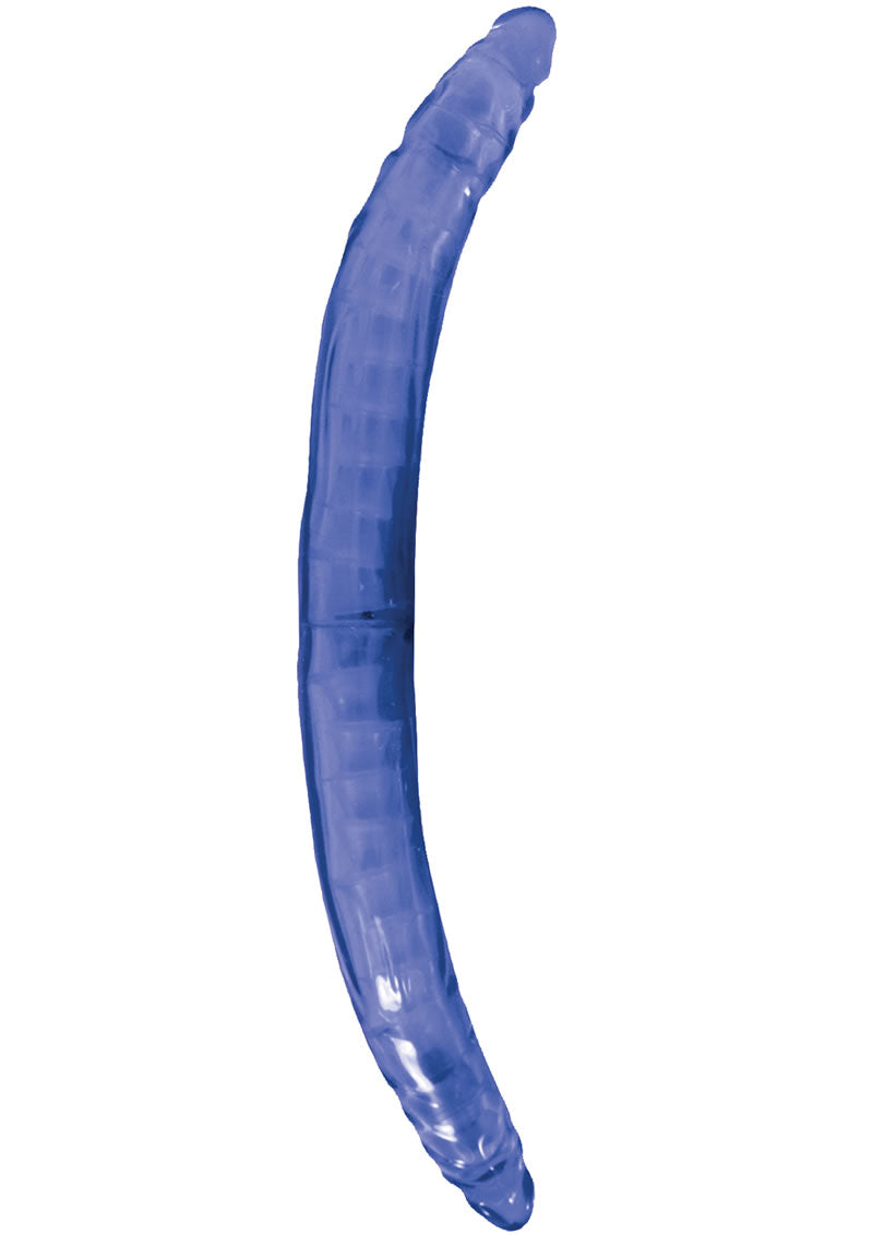 Bendable Double Dildo Vibrating Dildo - Blue