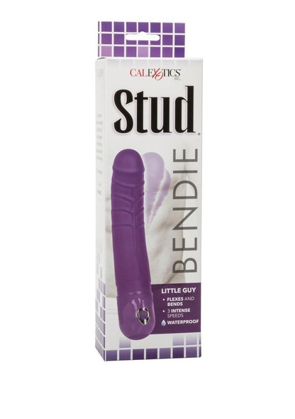 Bendie Stud Little Guy Vibrator - Purple