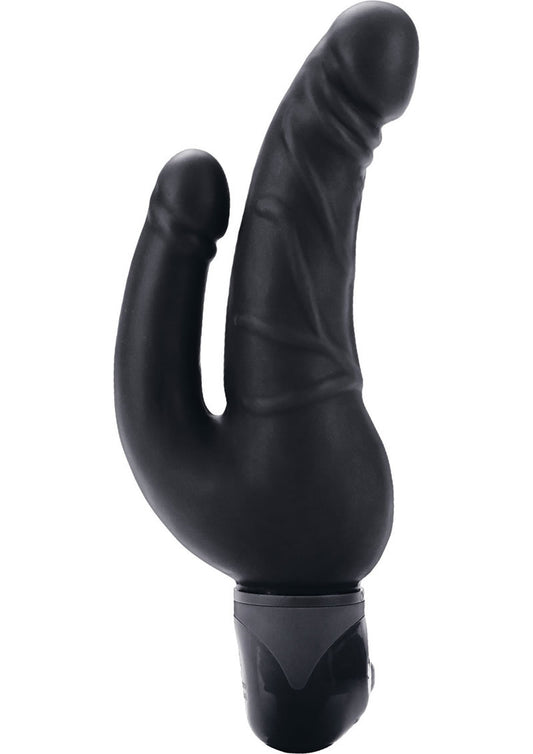 Bendie Stud Over and Under Vibrator - Black