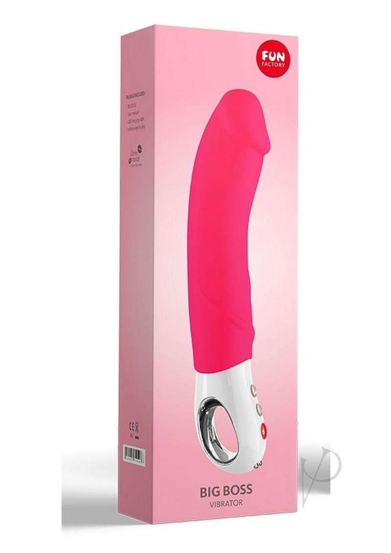 Big Boss G5 Vibrating Silicone Dildo - Pink