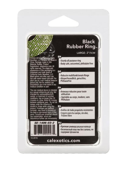 Black Rubber Cock Ring