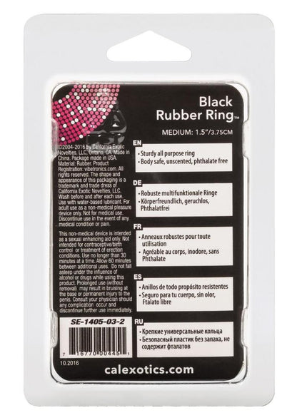 Black Rubber Cock Ring