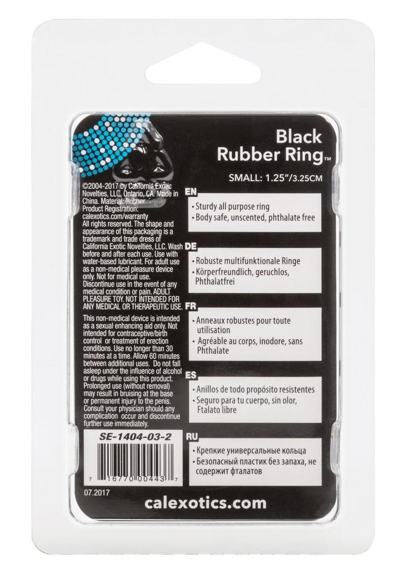 Black Rubber Cock Ring