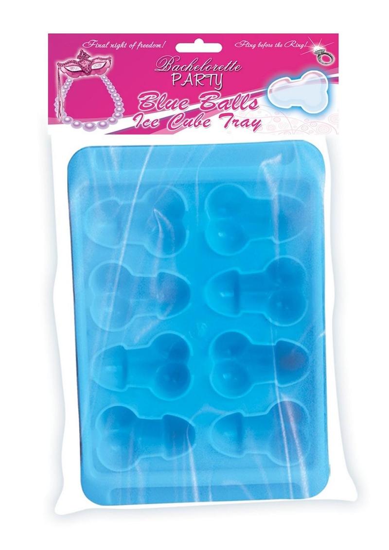 Blue Balls Penis Ice Tray - Blue - 2 Per Pack