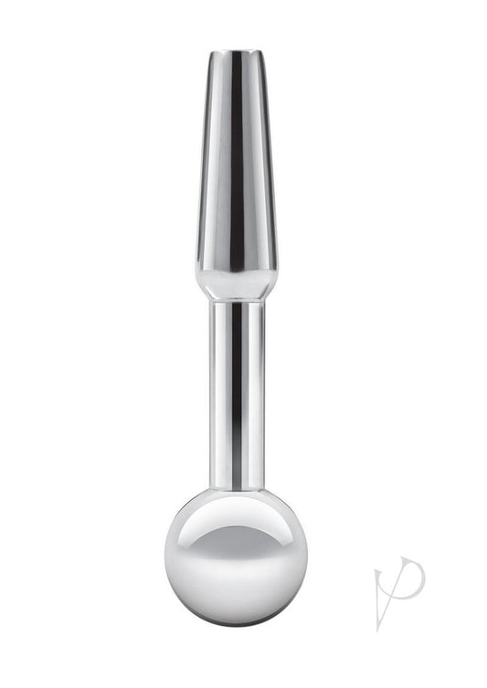 Blue Line Peephole Penis Plug - Stainless - Steel