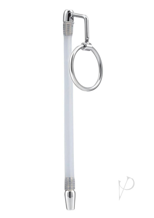 Blue Line Stainless Steel Cock Ring Catheter Urethral Plug