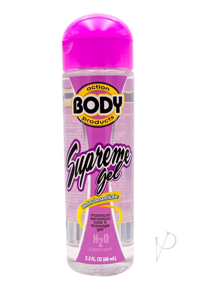 Body Action Supreme Gel Water Based Lubricant - 2.3 Oz