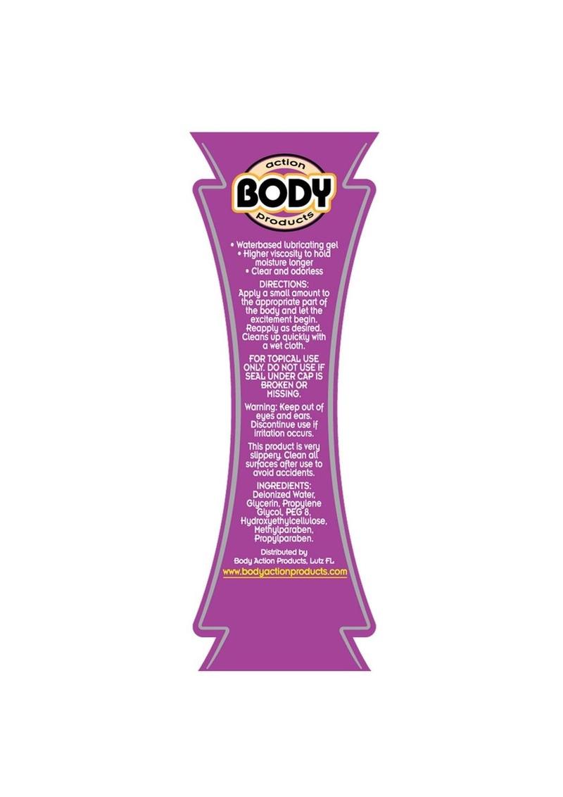 Body Action Supreme Gel Water Based Lubricant - 4.8 Oz