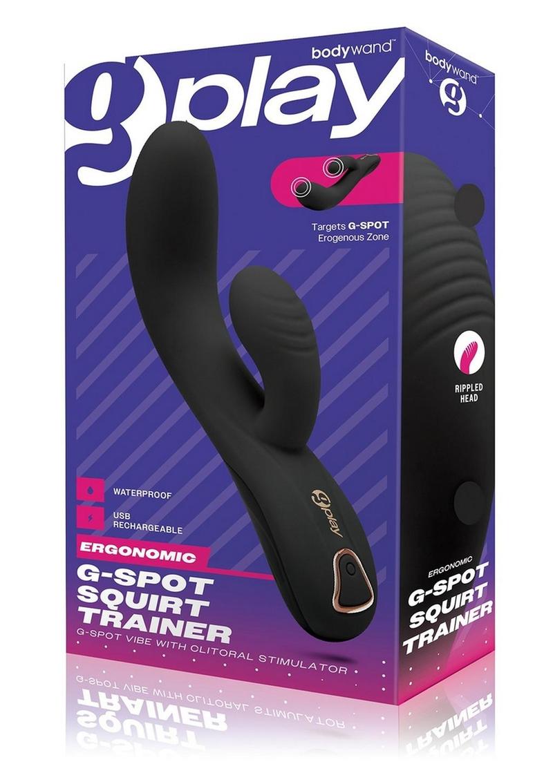 Bodywand G-Play Squirt Trainer Rechargeable Silicone G-Spot Vibrator - Black