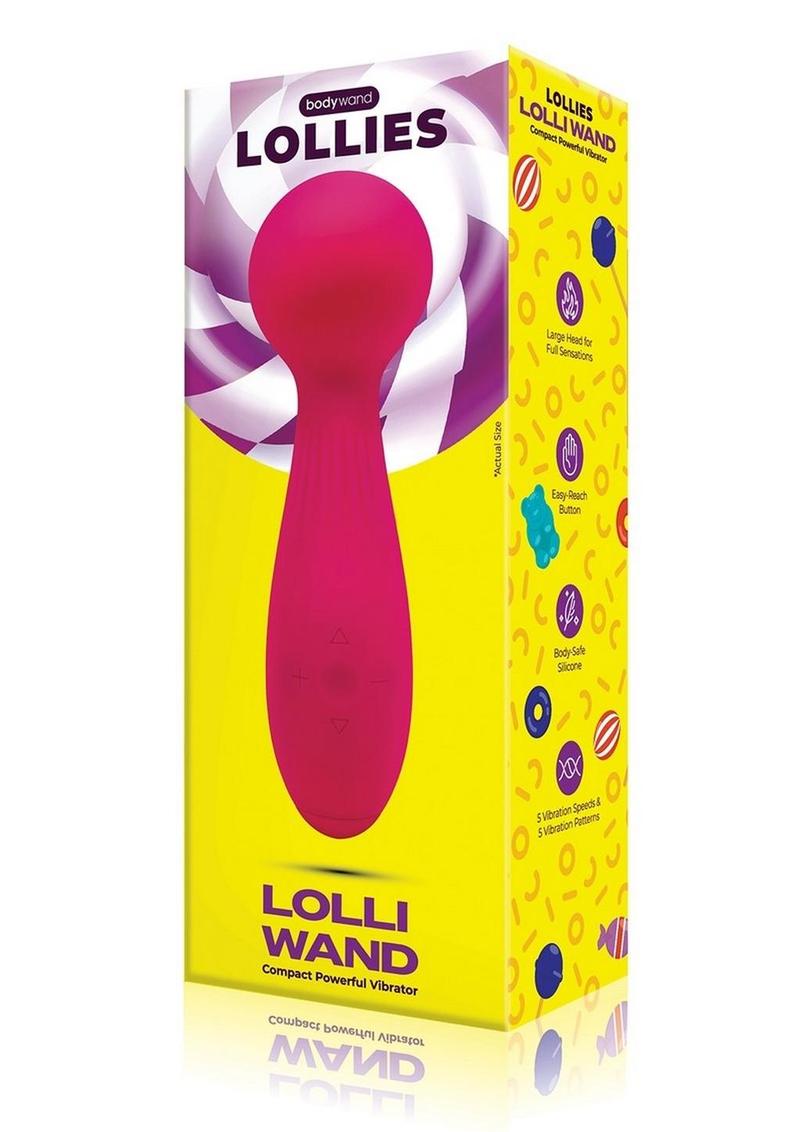 Bodywand Lollies Rechargeable Silicone Clitoral Vibrator - Hot Pink/Pink