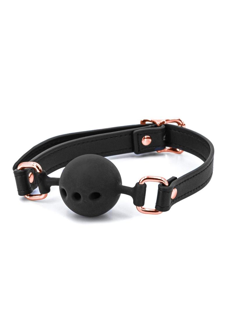 Bondage Couture Silicone Ball Gag - Black