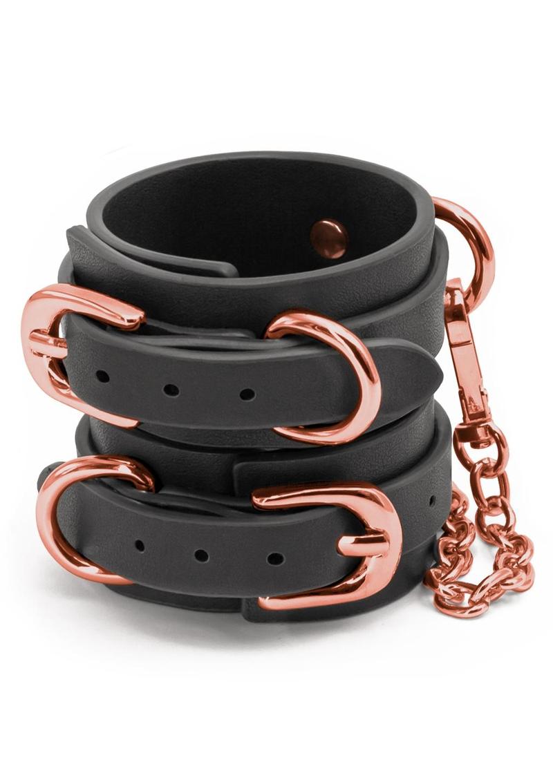 Bondage Couture Wrist Cuffs - Black