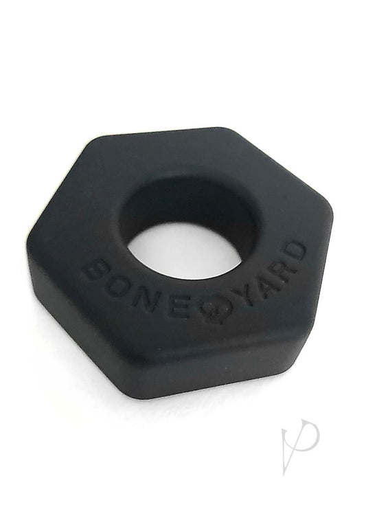 Boneyard Bust A Nut 2x Stretch Silicone Cock Ring Ball Stretcher - Black