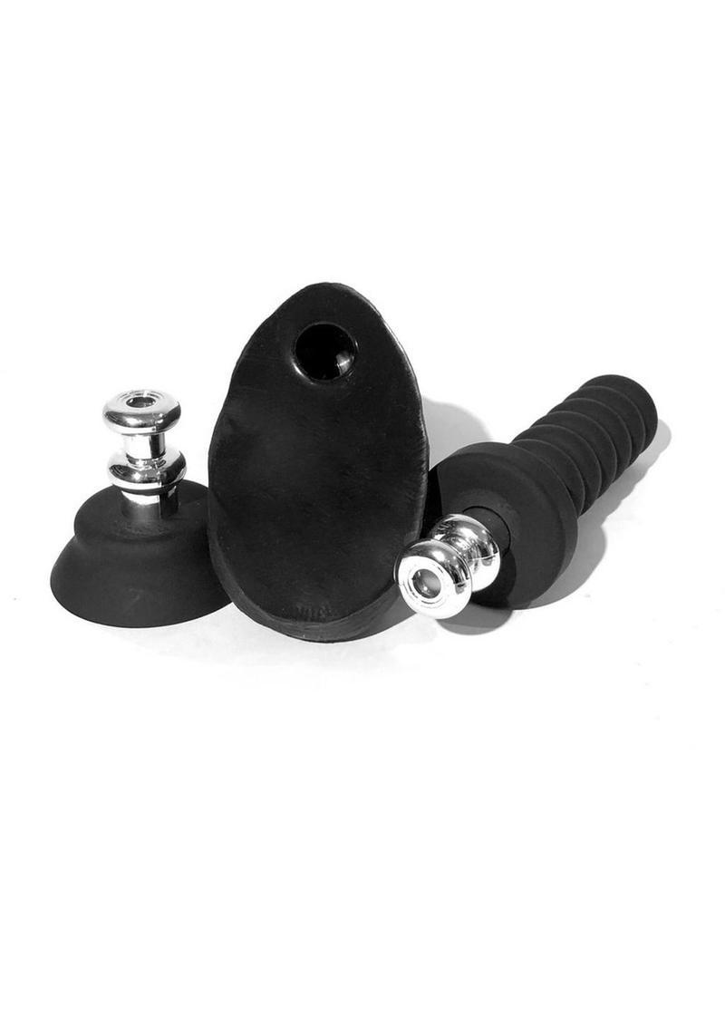 Boneyard Silicone Tool Kit Dildo with Balls 8in with Attachments