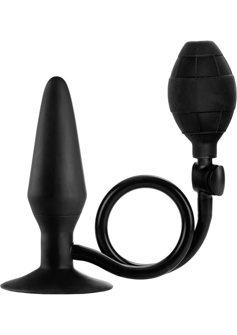 Booty Call Silicone Booty Pumper Butt Plug - Black - Medium