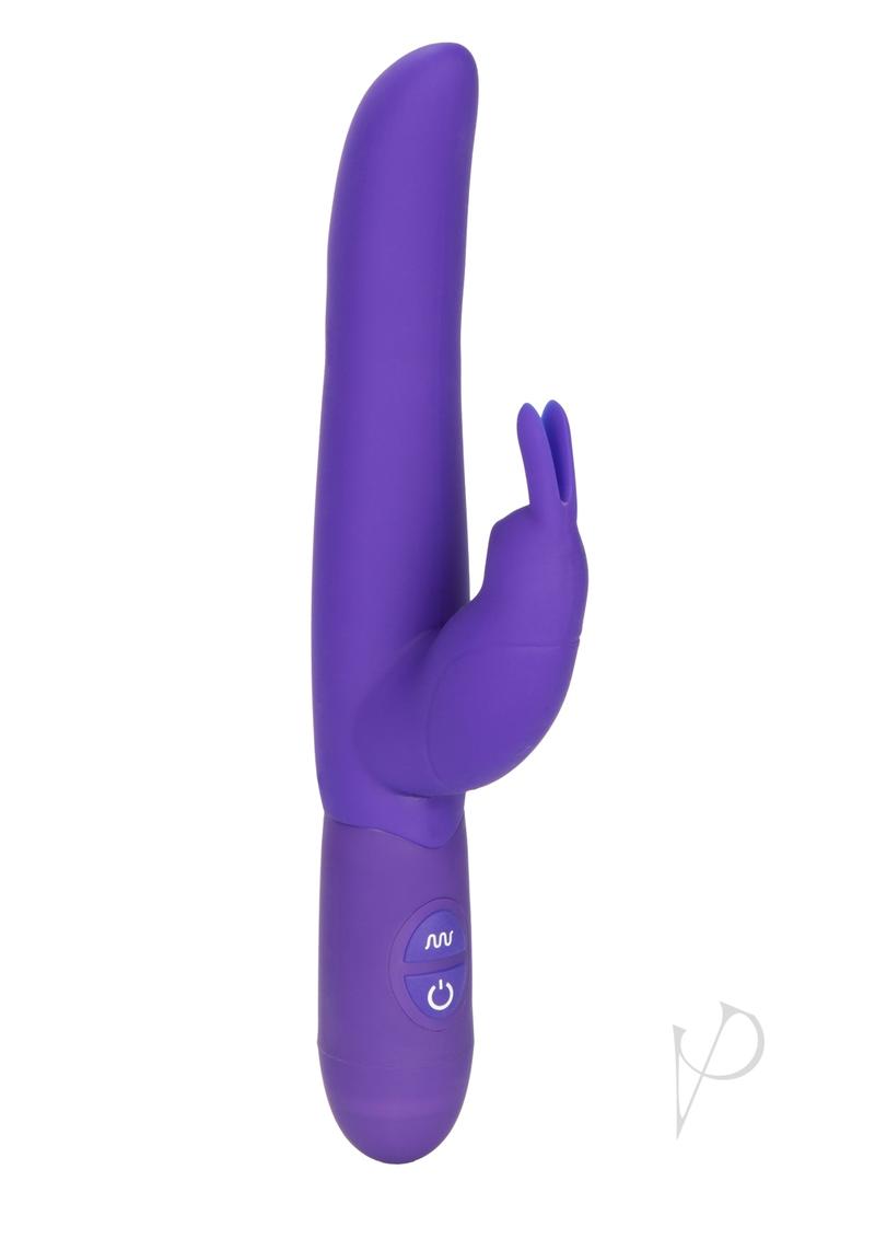 Bounding Bunny Dual Motor Silicone Vibrator Waterproof - Purple