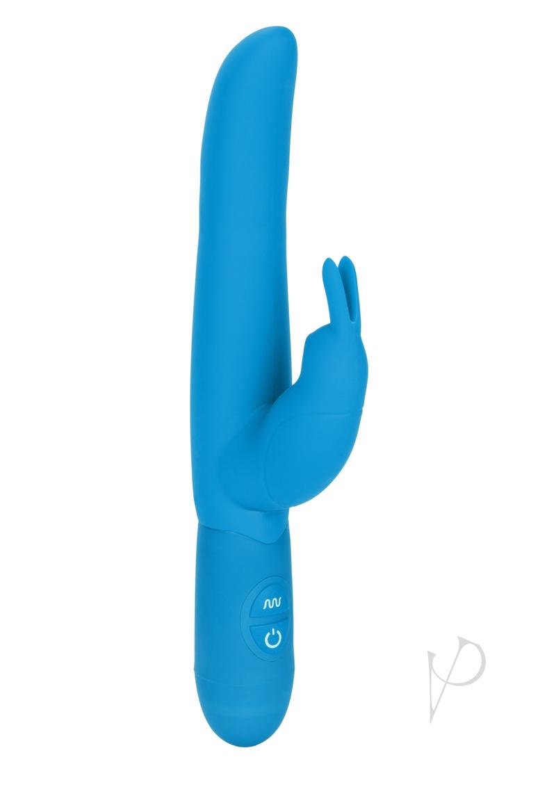 Bounding Bunny Silicone Rabbit Vibrator - Blue