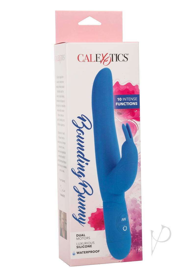 Bounding Bunny Silicone Rabbit Vibrator - Blue